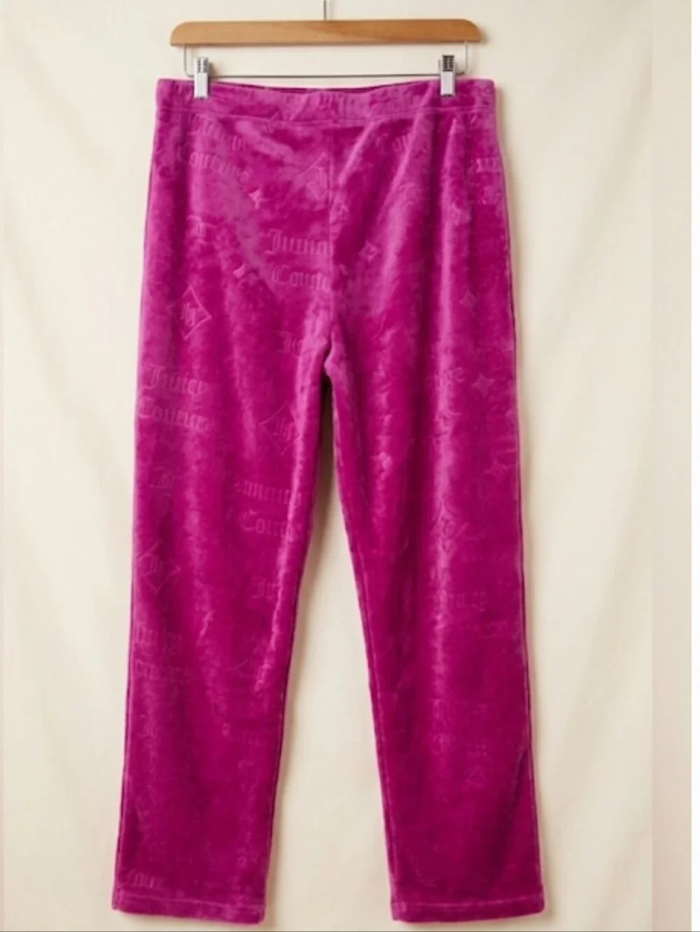 Y2K Juicy Couture Velour Cropped Hoodie Sequins Pink Jumper  Girls XL Sleepwear